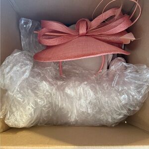 Elegant Pink Wide-Brim Hat